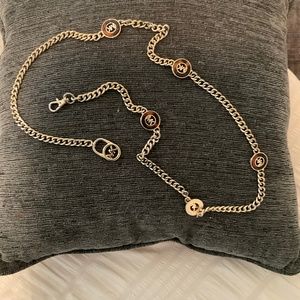 Michael kors  metal chain gold tone belt